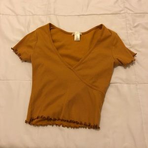 -on hold- 3 for $10 V neck Crop Top